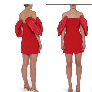 Toccin Strapless Bow Cocktail Mini Dress Red- Valentine’s Day!